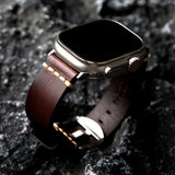 Men's Apple Watch Leather Strap – Full-Grain Style with Affordable Luxury