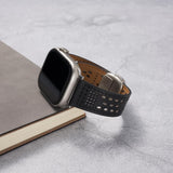 Correa de cuero transpirable para Apple Watch