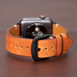 Premium Men's Apple Watch Leather Band – Elegant Design for Everyday Wear