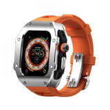 RM Vanguard Series - Correa de fluoroelastómero, caja de acero inoxidable para Apple Watch Ultra