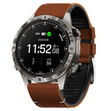 Correa Garmin QuickFit de caucho con cuero