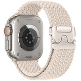 Correa trenzada de nailon para Apple Watch con hebilla de paracaídas