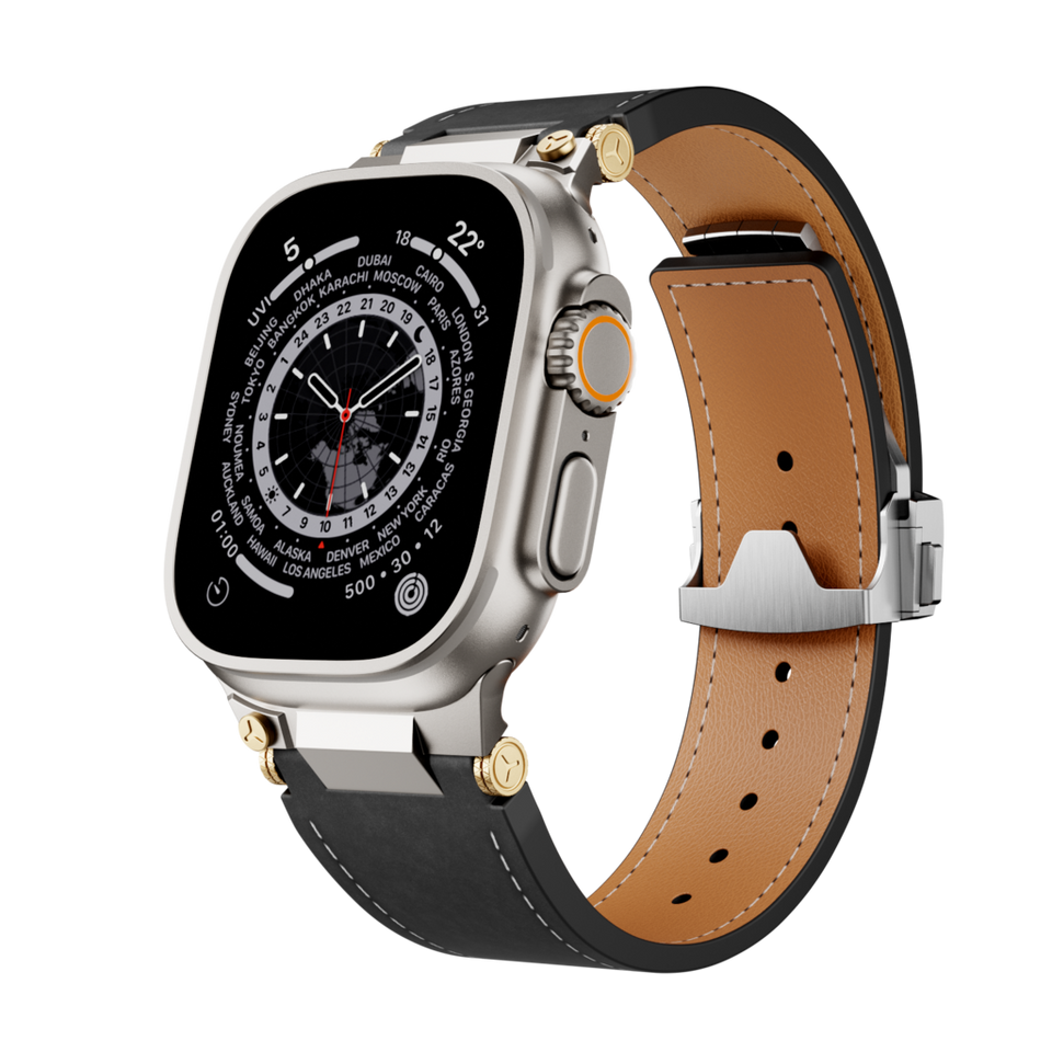 Deployment Buckle Leather Band