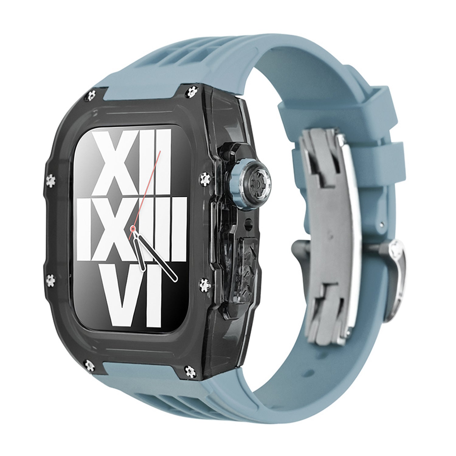 Protective Apple Watch Case Kit with Fluororubber Strap – RM V30 Glacier