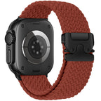 Braided Nylon Apple Watch Band with Parachute Buckle