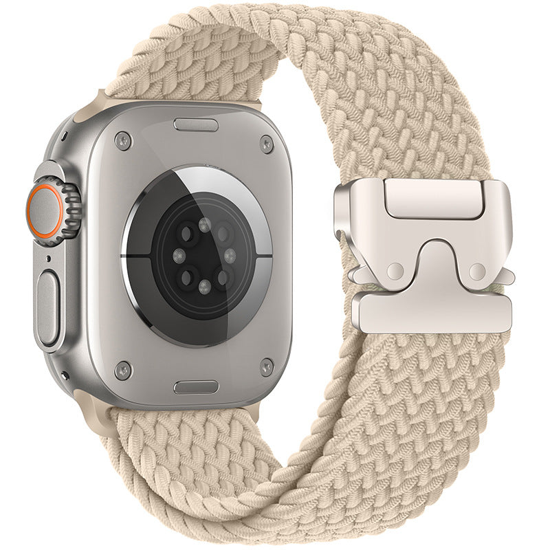 Braided Nylon Apple Watch Band with Parachute Buckle