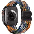 Braided Nylon Apple Watch Band with Parachute Buckle