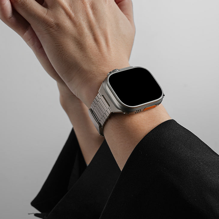 Apple Watch Stainless Steel Band – Bamboo Link Edition