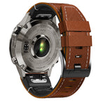 Garmin QuickFit Rubber With Leather Band