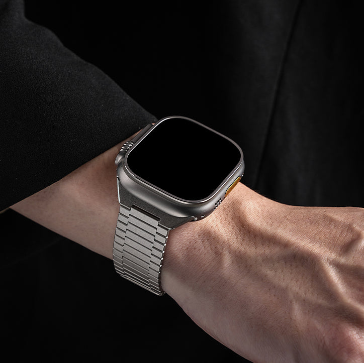 Apple Watch Stainless Steel Band – Bamboo Link Edition