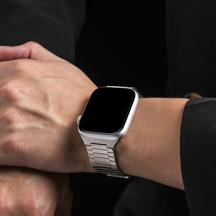 Apple Watch Stainless Steel Band – Bamboo Link Edition