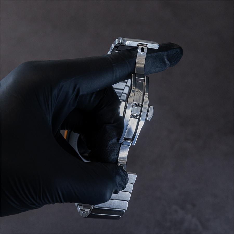 Premium Men’s Apple Watch Stainless Steel Band – Elegant Butterfly Buckle