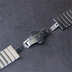 Premium Men’s Apple Watch Stainless Steel Band – Elegant Butterfly Buckle