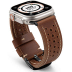 Vintage Racing Leather Band For Apple Watch