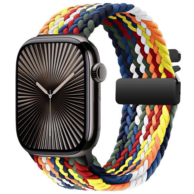 Braided Nylon Apple Watch Band with Parachute Buckle