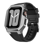 Stainless Steel Case with Rubber Band for Apple Watch