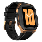 Stainless Steel Case with Rubber Band for Apple Watch