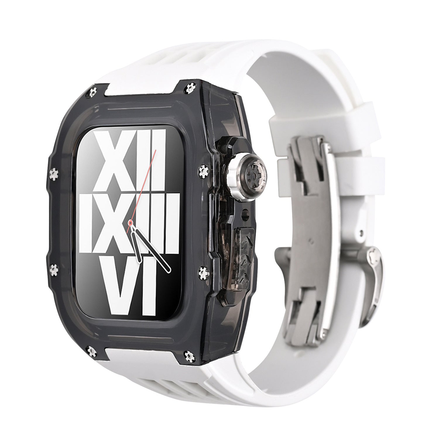 Protective Apple Watch Case Kit with Fluororubber Strap – RM V30 Glacier