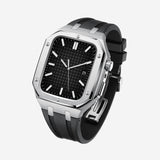 Pulseira de Silicone com Case em Aço Inoxidável para Apple Watch – AP9006