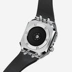 Pulseira de Silicone com Case em Aço Inoxidável para Apple Watch – AP9006