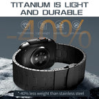 Premium Titanium Apple Watch Ultra Band – Lightweight & Magnetic Fit