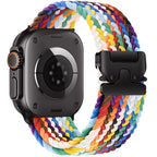 Braided Nylon Apple Watch Band with Parachute Buckle