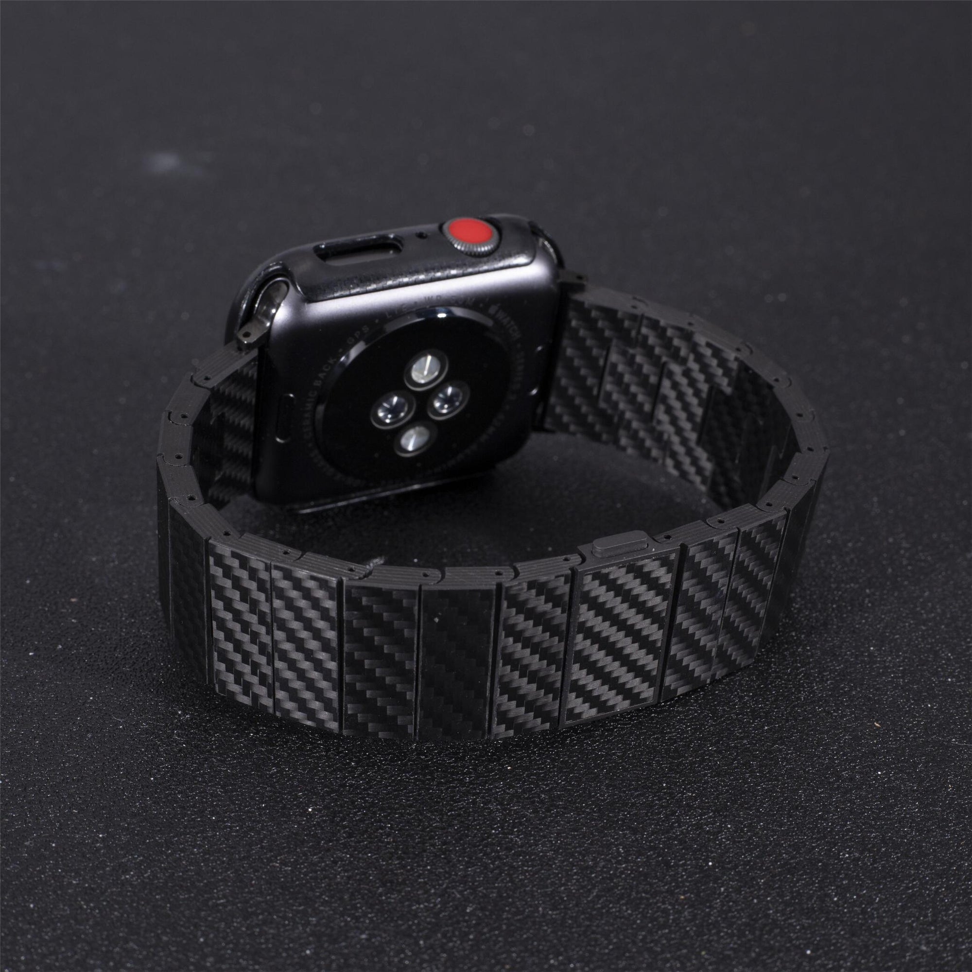 Premium Carbon Fiber Apple Watch Strap for Men – Sporty and Refined Style