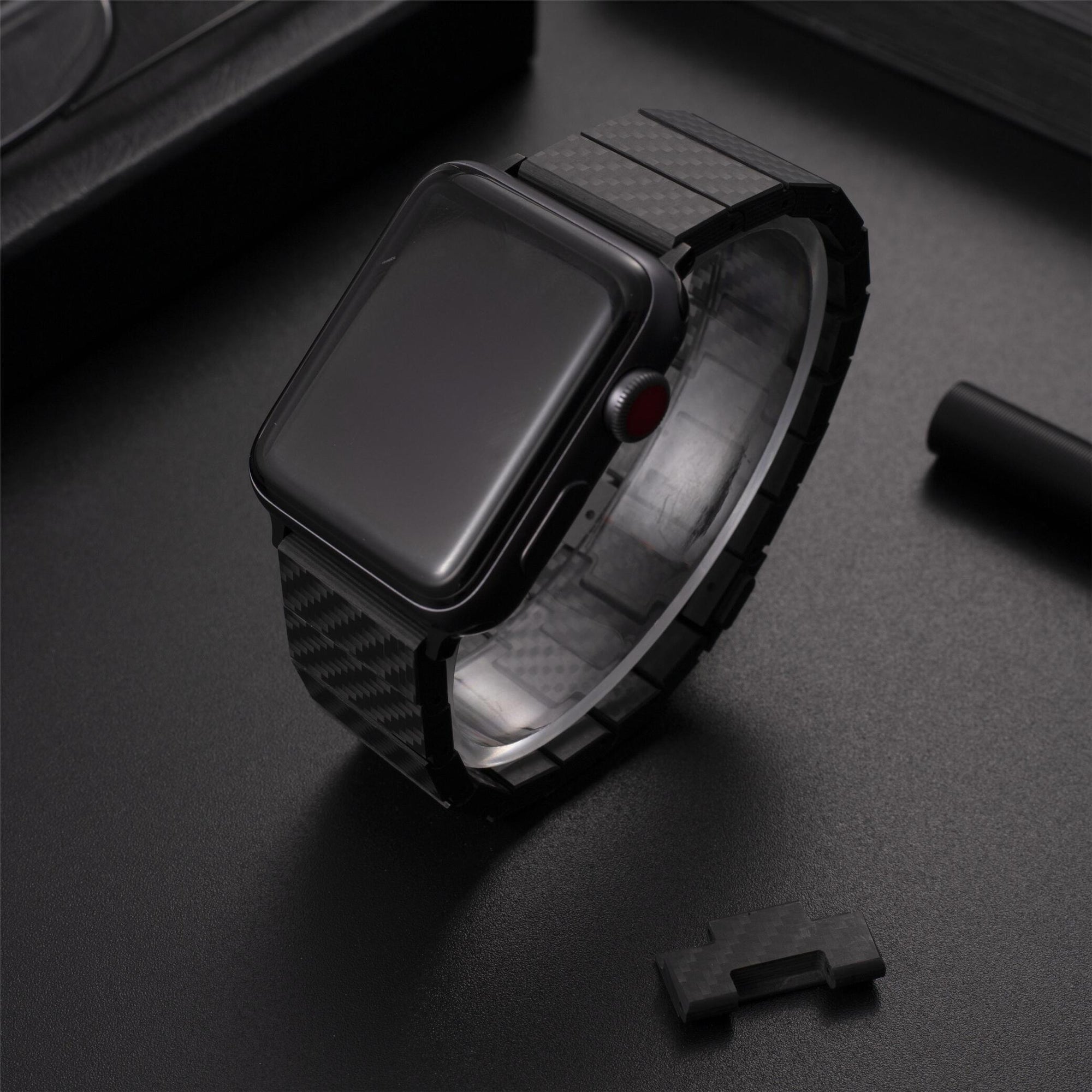 Premium Carbon Fiber Apple Watch Strap for Men – Sporty and Refined Style