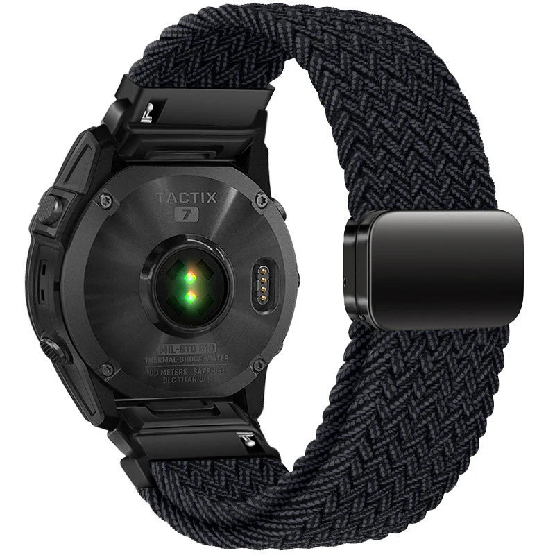 Garmin QuickFit Nylon Strap with Magnetic Buckle – Premium Adjustable Fit