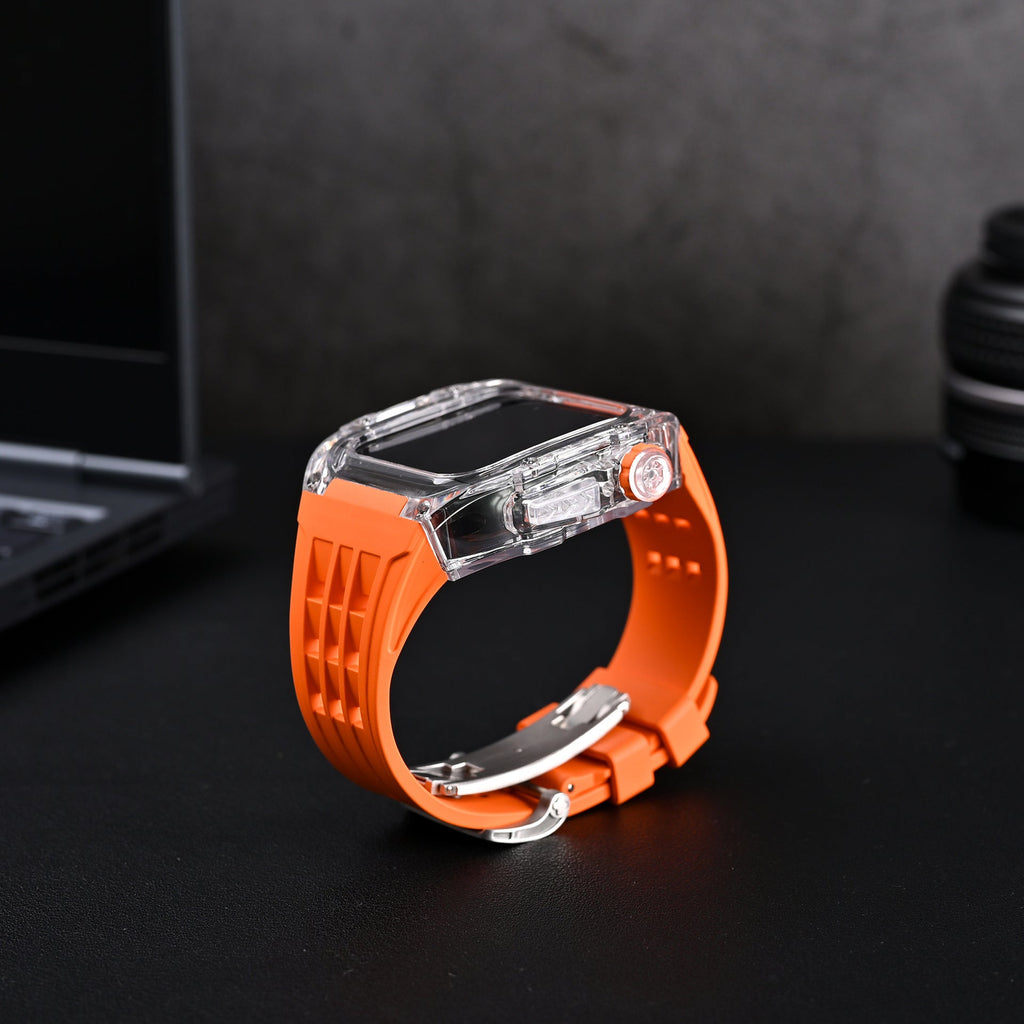 Protective Apple Watch Case Kit with Fluororubber Strap – RM V30 Glacier