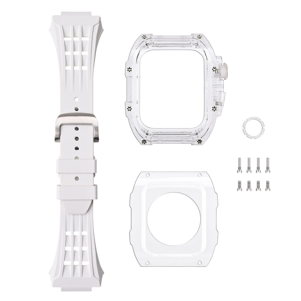 Protective Apple Watch Case Kit with Fluororubber Strap – RM V30 Glacier