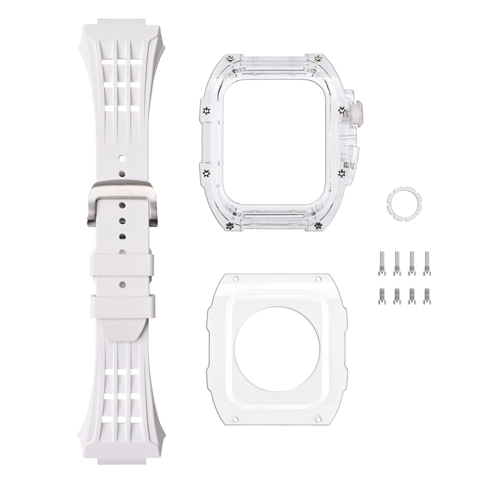 Protective Apple Watch Case Kit with Fluororubber Strap – RM V30 Glacier