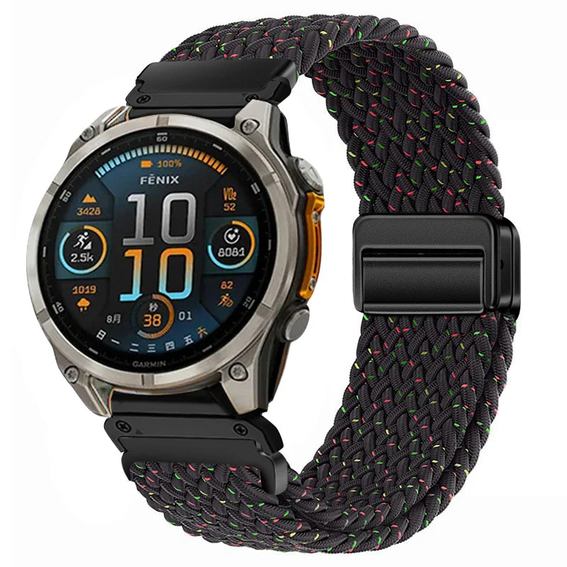Garmin QuickFit Nylon Strap with Magnetic Buckle – Premium Adjustable Fit